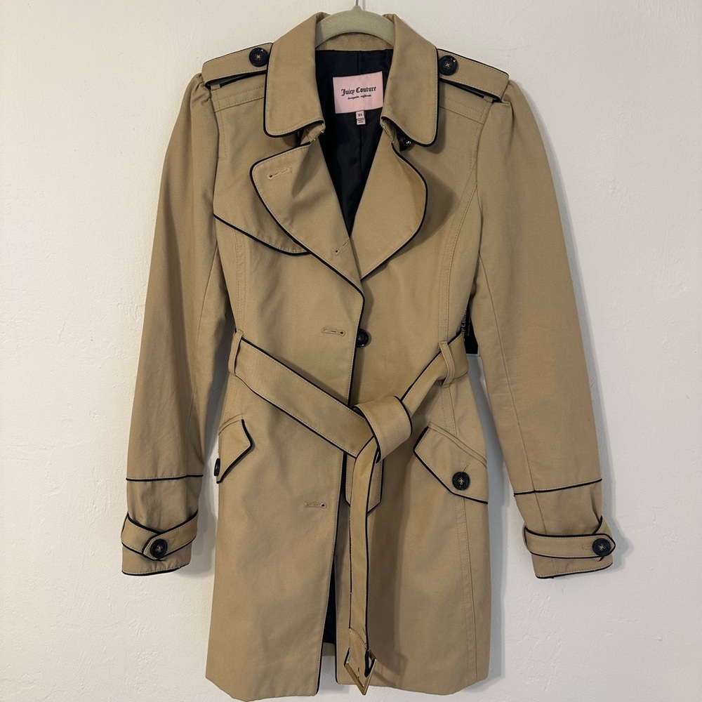 Juicy Couture Trench Coat XS NWT